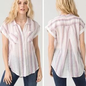 THREAD & SUPPLY Linen Margo Top Button Up